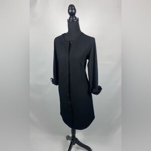 Black Dress Shirt Button Down Merona Medium Longsleeve with belt loops